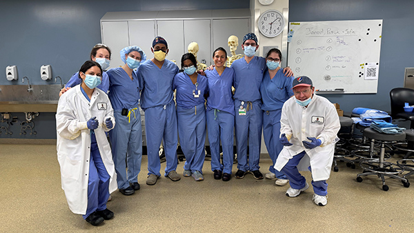 people in hospital scrubs